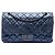 Chanel Blue Quilted Metallic Aged Calfskin Reissue 2.55 Double Flap 227 Blu navy