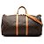 Louis Vuitton Marrone Monogram Keepall Bandouliere 55