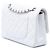 Chanel White Medium Classic Caviar Double Flap Bianco - vista 2
