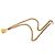 Collana con pendente Chanel Gold CC in resina placcato oro D'oro