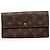 Portafoglio lungo Sarah Monogram marrone Louis Vuitton