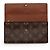 Portafoglio lungo Sarah Monogram marrone Louis Vuitton - vista 9