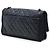 Chanel Black CC trapuntato in agnello e grosgrain So Black Flap Nero - vista 2