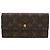 Cartera Larga Louis Vuitton Marrón Monogram Castaño