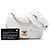 Chanel White Mini Square Lambskin Romance Single Flap Bianco Crudo - vista 7