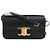 Céline Borsa a tracolla Celine Triomphe Claude in pelle di vitello lucida nera Nero