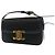 Céline Borsa a tracolla Celine Triomphe Claude in pelle di vitello lucida nera Nero - vista 7