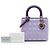 Dior Lady Dior in agnello tricolore viola taglia Medium Porpora - vista 7