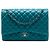 Chanel Blue Maxi Classic Lambskin Double Flap