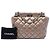 Tote Reissue 2.55 Chanel in pelle di vitello metallizzata trapuntata marrone - vista 7