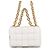Borsa a tracolla con catena bianca Bottega Veneta Bianco