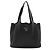 Prada Vitello Daino Soft Leather Tote/Shoulder Bag Schwarz - Ansicht 2