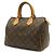 Borsa Louis Vuitton Monogram Speedy 25 Marrone - vista 3