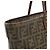 Borsa Tote Fendi Zucca in marrone kaki e rosso scuro Cachi Marrone scuro - vista 9