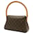 Borsa a tracolla Louis Vuitton Monogram Mini Looping Marrone - vista 3