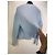 Salvatore Ferragamo hellblauer Cashmere-Pullover mit V-Ausschnitt und Cut-Out-Details - Ansicht 7