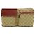 Borsa Gucci GG Canvas Sherry Line Rosso Beige - vista 2