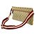 Borsa Gucci GG Canvas Sherry Line Rosso Beige - vista 3