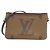 Borsa a tracolla Pochette Double Zip Monogram Giant Louis Vuitton Marrone