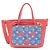 Neverfull Borsa Louis Vuitton Monogram Cherry Denim Rosso Blu