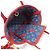 Neverfull Borsa Louis Vuitton Monogram Cherry Denim Rosso Blu - vista 7