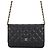 Timeless Portafoglio con catena Chanel Classic in nero