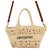 Borsa Panier in Raffia Christian Dior Marrone