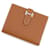 Cartera compacta de dos pliegues Hermès Bearn Dorado