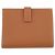 Cartera compacta de dos pliegues Hermès Bearn Dorado - vista 3