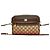 Borsa a tracolla in pelle e PVC Gucci Marrone