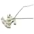 Pendente collana Chanel Coco Mark Argento Metallico - vista 3
