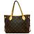 Borsa Tote Louis Vuitton Neverfull Monogram Marrone