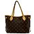 Borsa Tote Louis Vuitton Neverfull Monogram Marrone - vista 2