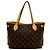Borsa Tote Louis Vuitton Neverfull Monogram Marrone - vista 4