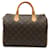 Speedy Borsa Louis Vuitton Monogram Marrone