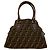 Fendi Zucca Canvas Leder Handtasche Braun