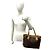 Borsa Tote Louis Vuitton Neverfull Monogram Marrone - vista 3