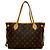 Borsa Tote Louis Vuitton Neverfull Monogram Marrone - vista 4