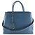 Fendi 2Jours Kalbsleder Handtasche Blau