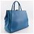 Fendi 2Jours Kalbsleder Handtasche Blau - Ansicht 3