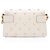 Mini bolsa de ombro Broadway em couro de bezerro e pérolas com detalhe de abelha Gucci Branco - vista 3