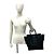 Céline Borsa a mano in pelle Celine Luggage Micro Nero - vista 3