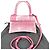 Borsa a mano e a tracolla Hourglass Small in denim rosa Balenciaga - vista 2