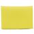 Hermès Tarjetero Hermes Calvi Duo Chevre Amarillo