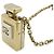 Collana con pendente profumo Chanel D'oro Metallico - vista 3