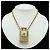 Collana con pendente profumo Chanel D'oro Metallico - vista 7