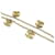 Bracciale Chanel Matelasse Coco Mark D'oro Metallico - vista 3