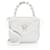 Versace La Medusa Mini Top Handle aus Satin mit Kristallbesatz Silber Metallisch  - Ansicht 1