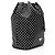 Prada Re-Nylon Crystal Embellished Drawstring Pouch Black - view 2