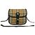 Borsa a tracolla in tela e pelle Burberry Marrone